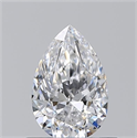 Natural Diamond 0.52 Carats, Pear with  Cut, D Color, VVS1 Clarity and Certified by GIA