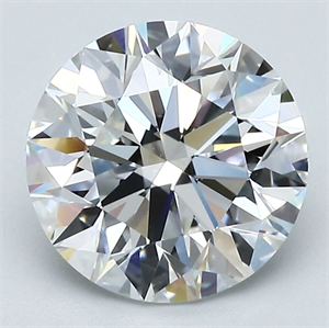 Picture of Natural Diamond 2.50 Carats, Round with Excellent Cut, E Color, VS1 Clarity and Certified by GIA