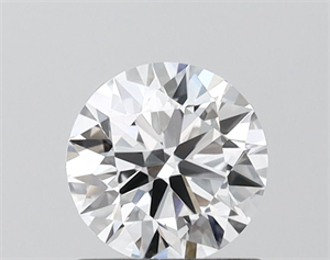 Picture of Lab Grown Diamond 1.01 Carats, Round with Ideal Cut, D Color, VVS1 Clarity and Certified by IGI