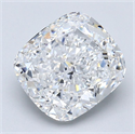 Natural Diamond 3.01 Carats, Cushion with  Cut, E Color, VS1 Clarity and Certified by GIA