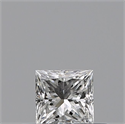 Natural Diamond 0.26 Carats, Princess with  Cut, F Color, VS1 Clarity and Certified by GIA