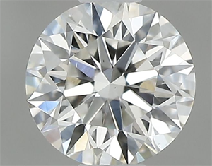 Picture of Natural Diamond 0.44 Carats, Round with Excellent Cut, G Color, VS2 Clarity and Certified by GIA