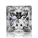 Natural Diamond 0.70 Carats, Princess with  Cut, F Color, SI1 Clarity and Certified by GIA