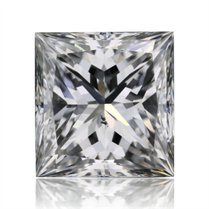 Picture of Natural Diamond 0.70 Carats, Princess with  Cut, F Color, SI1 Clarity and Certified by GIA