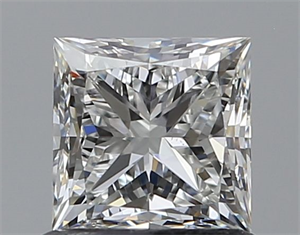 Picture of Natural Diamond 0.90 Carats, Princess with  Cut, G Color, VS1 Clarity and Certified by GIA
