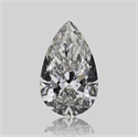 Natural Diamond 0.53 Carats, Pear with  Cut, H Color, SI2 Clarity and Certified by GIA