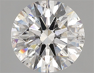 Picture of Natural Diamond 3.01 Carats, Round with Excellent Cut, E Color, I1 Clarity and Certified by GIA