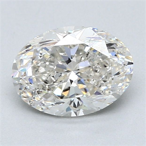 Picture of Natural Diamond 1.71 Carats, Oval with  Cut, H Color, SI2 Clarity and Certified by GIA
