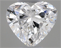 Natural Diamond 0.30 Carats, Heart with  Cut, E Color, VS1 Clarity and Certified by GIA