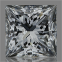 Natural Diamond 0.56 Carats, Princess with  Cut, E Color, SI1 Clarity and Certified by GIA