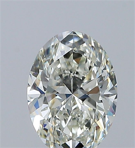 Picture of Natural Diamond 0.58 Carats, Oval with  Cut, K Color, IF Clarity and Certified by GIA