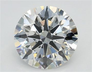 Picture of Lab Grown Diamond 2.05 Carats, Round with Excellent Cut, E Color, VS1 Clarity and Certified by GIA