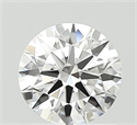 Lab Grown Diamond 1.02 Carats, Round with Ideal Cut, D Color, VVS2 Clarity and Certified by IGI