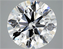 Natural Diamond 5.01 Carats, Round with Excellent Cut, D Color, SI1 Clarity and Certified by GIA