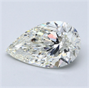 Natural Diamond 3.51 Carats, Pear with  Cut, J Color, VS1 Clarity and Certified by GIA