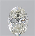 Natural Diamond 1.01 Carats, Oval with  Cut, J Color, VVS2 Clarity and Certified by GIA