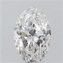 Natural Diamond 0.80 Carats, Oval with  Cut, E Color, VS1 Clarity and Certified by GIA