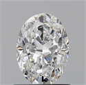 Natural Diamond 0.73 Carats, Oval with  Cut, E Color, VS1 Clarity and Certified by GIA