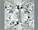 Natural Diamond 1.11 Carats, Princess with  Cut, J Color, IF Clarity and Certified by IGI