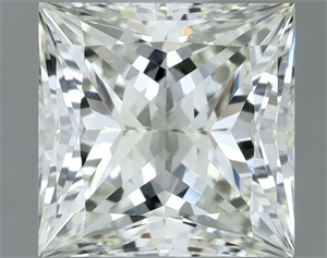Picture of Natural Diamond 1.11 Carats, Princess with  Cut, J Color, IF Clarity and Certified by IGI