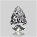 Natural Diamond 0.66 Carats, Pear with  Cut, F Color, SI2 Clarity and Certified by GIA