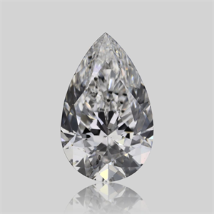 Picture of Natural Diamond 0.66 Carats, Pear with  Cut, F Color, SI2 Clarity and Certified by GIA