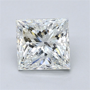 Foto Diamante Natural 3.01 quilates, Princesa , Color H, claridad VVS1 y certificado GIA de