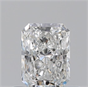 Diamante Natural 0.51 quilates, Radiante , Color F, claridad VVS1 y certificado GIA