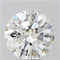 Natural Diamond 5.02 Carats, Round with Excellent Cut, G Color, SI1 Clarity and Certified by HRD