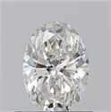 Natural Diamond 0.70 Carats, Oval with  Cut, I Color, VS2 Clarity and Certified by GIA