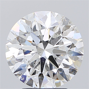 Picture of Natural Diamond 4.09 Carats, Round with Excellent Cut, F Color, SI2 Clarity and Certified by GIA