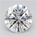 Lab Grown Diamond 2.28 Carats, Round with Ideal Cut, D Color, VVS1 Clarity and Certified by IGI