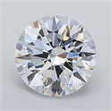 Del inventario de diamantes de laboratorio, 2.03 quilates, Redondo , Color D, claridad VVS2 y certificado IGI