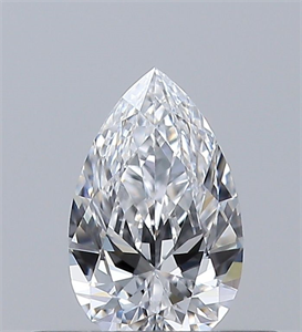 Foto Diamante Natural 0.30 quilates, De pera , Color D, claridad VS1 y certificado GIA de