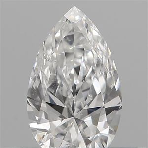 Picture of Natural Diamond 0.24 Carats, Pear with  Cut, D Color, VS2 Clarity and Certified by IGI