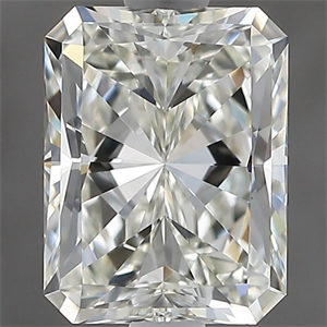 Picture of Natural Diamond 1.70 Carats, Radiant with  Cut, J Color, VVS2 Clarity and Certified by GIA