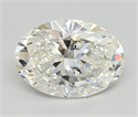 Natural Diamond 1.50 Carats, Oval with  Cut, H Color, SI2 Clarity and Certified by GIA