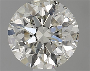 Picture of Natural Diamond 0.65 Carats, Round with Excellent Cut, L Color, I1 Clarity and Certified by GIA