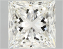 Natural Diamond 1.51 Carats, Princess with  Cut, I Color, IF Clarity and Certified by IGI