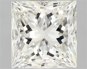 Picture of Natural Diamond 1.51 Carats, Princess with  Cut, I Color, IF Clarity and Certified by IGI