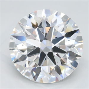 Picture of Lab Grown Diamond 4.34 Carats, Round with Excellent Cut, D Color, VVS2 Clarity and Certified by GIA