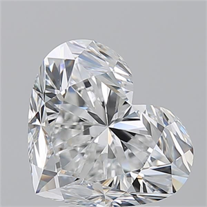 Picture of Natural Diamond 4.01 Carats, Heart with  Cut, E Color, VS1 Clarity and Certified by GIA