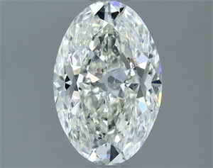 Picture of Natural Diamond 1.52 Carats, Oval with  Cut, G Color, SI2 Clarity and Certified by IGI