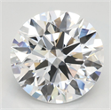 Lab Grown Diamond 3.06 Carats, Round with Ideal Cut, D Color, VVS1 Clarity and Certified by IGI