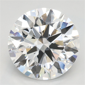 Picture of Lab Grown Diamond 3.06 Carats, Round with Ideal Cut, D Color, VVS1 Clarity and Certified by IGI