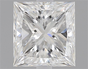 Picture of Natural Diamond 1.01 Carats, Princess with  Cut, F Color, VVS2 Clarity and Certified by GIA