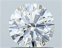 Natural Diamond 0.80 Carats, Round with Excellent Cut, E Color, IF Clarity and Certified by GIA