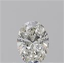 Natural Diamond 0.50 Carats, Oval with  Cut, H Color, VS1 Clarity and Certified by GIA