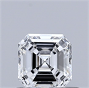 Diamante Natural 0.51 quilates, Asscher , Color F, claridad VS1 y certificado GIA