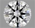 Natural Diamond 0.40 Carats, Round with Excellent Cut, F Color, VVS1 Clarity and Certified by GIA
